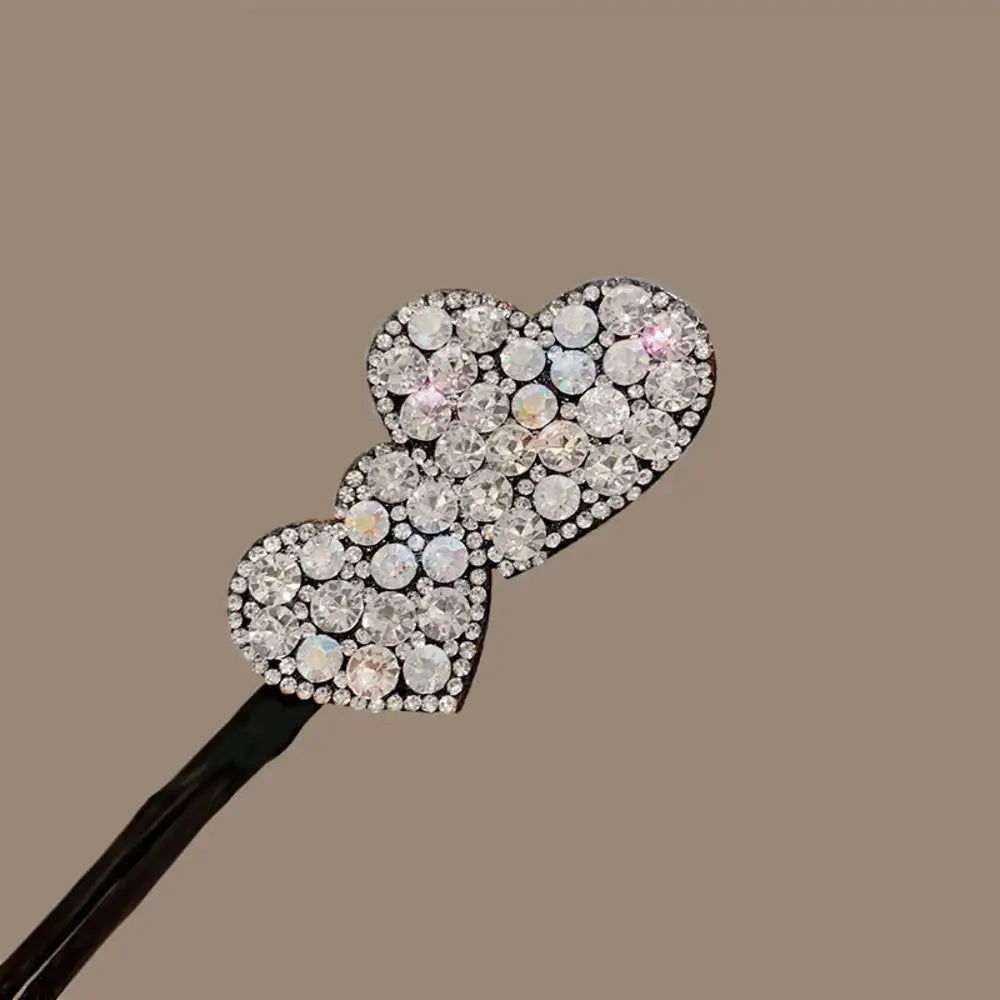 Kawaii Butterfly Hair Bun Maker 🦋✨ Cute DIY Styling Tool for Girls - Velvet & Pearl Hair Accessories!