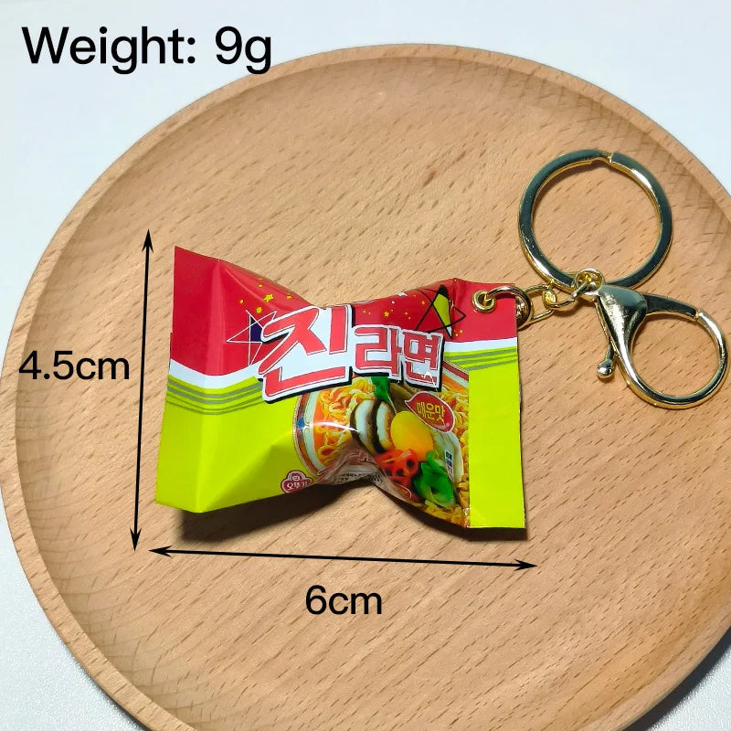 Adorable Instant Noodles Keychain For Phone And Bags Mini Snack Gift 🍜🎁