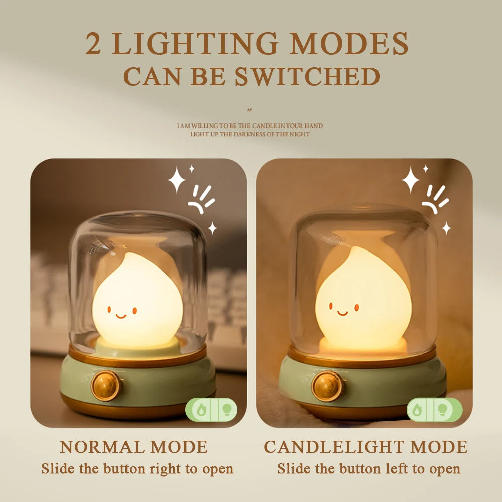 Kawaii Capybara LED Night Light 🌙✨ | Adorable Dimmable Bedside Lamp for Kids 🐾 | USB Rechargeable & Long-Lasting!