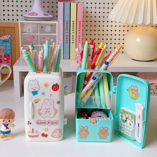 Kawaii Magic Pen Holder 🌟🖊️ Cute & Spacious Desktop Organizer! ✨💖