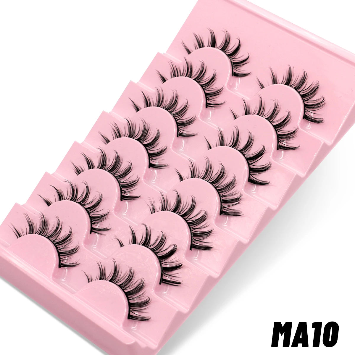 Manga Lashes 3D Natural Fluffy Cross Wispy Eyelashes 😺✨