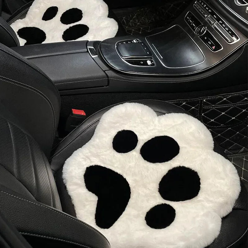 Kawaii Cat Paw Plush Car Seat Cushion 🐾✨ | Cozy Heating Comfort for All Seasons! 🐱❤️