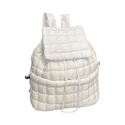Kawaii Bubble Check 18L Backpack 🎒✨ - Stylish Flap Top & Drawstring Closure for School & Travel! 🌈💖