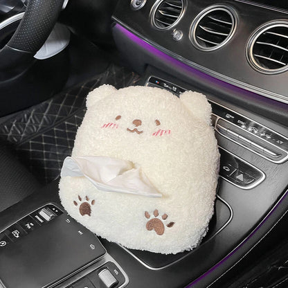 lush Penguin & Polar Bear Tissue Box Holder 🐧🧊 - Kawaii Car Napkin Organizer & Cute Animal Décor for Your Auto! 🎉