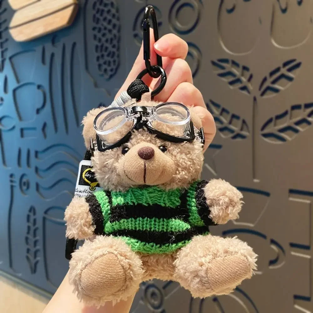 Brown Bear Plush Pendant Bag Charm Cute Hangings for Bags 🐻🧸