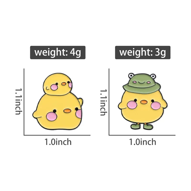 Adorable Kawaii Yellow Duck Enamel Pin 🦆✨ Fun Brooch for Backpacks & Outfits!