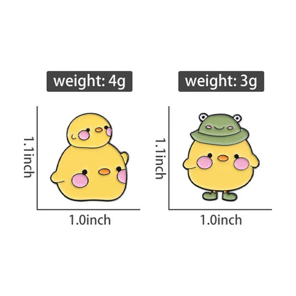 Adorable Kawaii Yellow Duck Enamel Pin 🦆✨ Fun Brooch for Backpacks & Outfits!