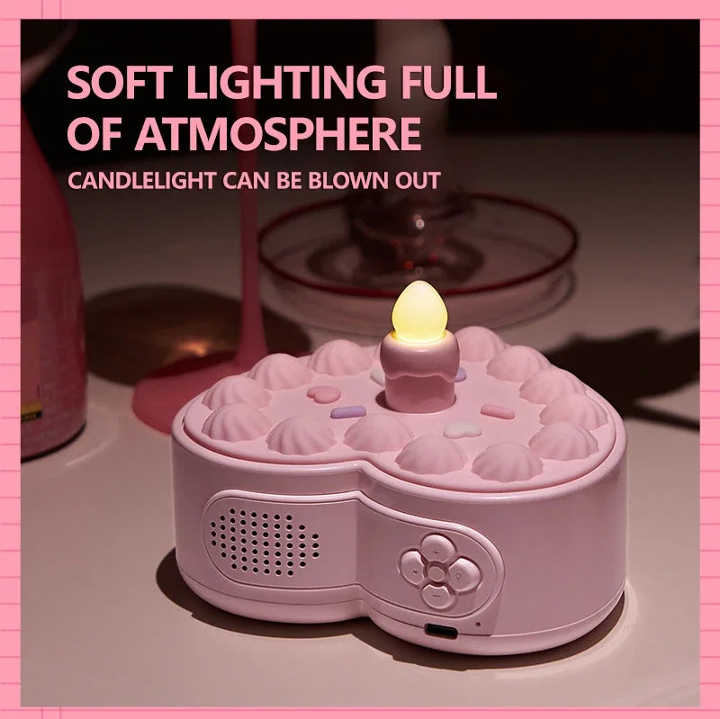 ✨ Kawaii Dreamy Bluetooth Speakers 🎶 - Adorable White Noise Sleep Aid & Night Light 🌙 for Cozy Vibes & Birthday Bliss 🎂