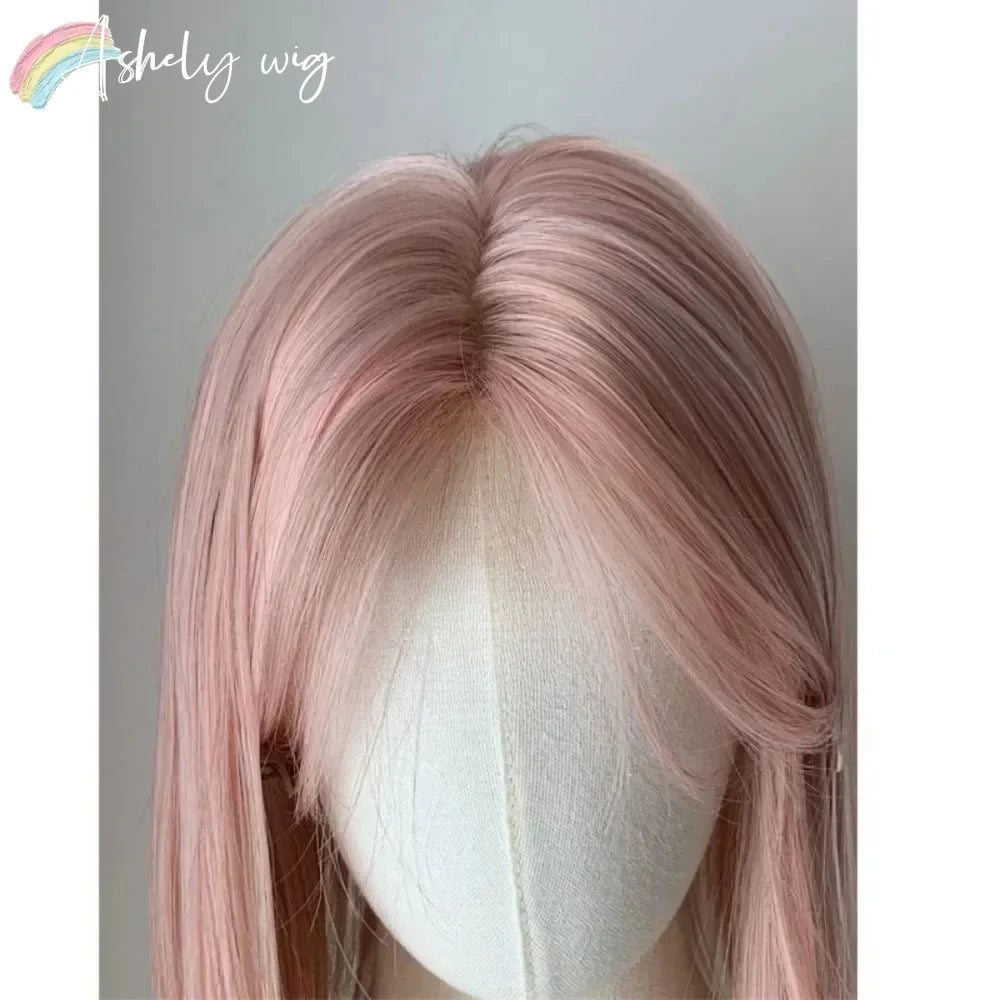 Kawaii Pink Blonde Bob Wig 🌸✨ | Lace Front Headband Wig for Cosplay & Daily Style 🎀💖