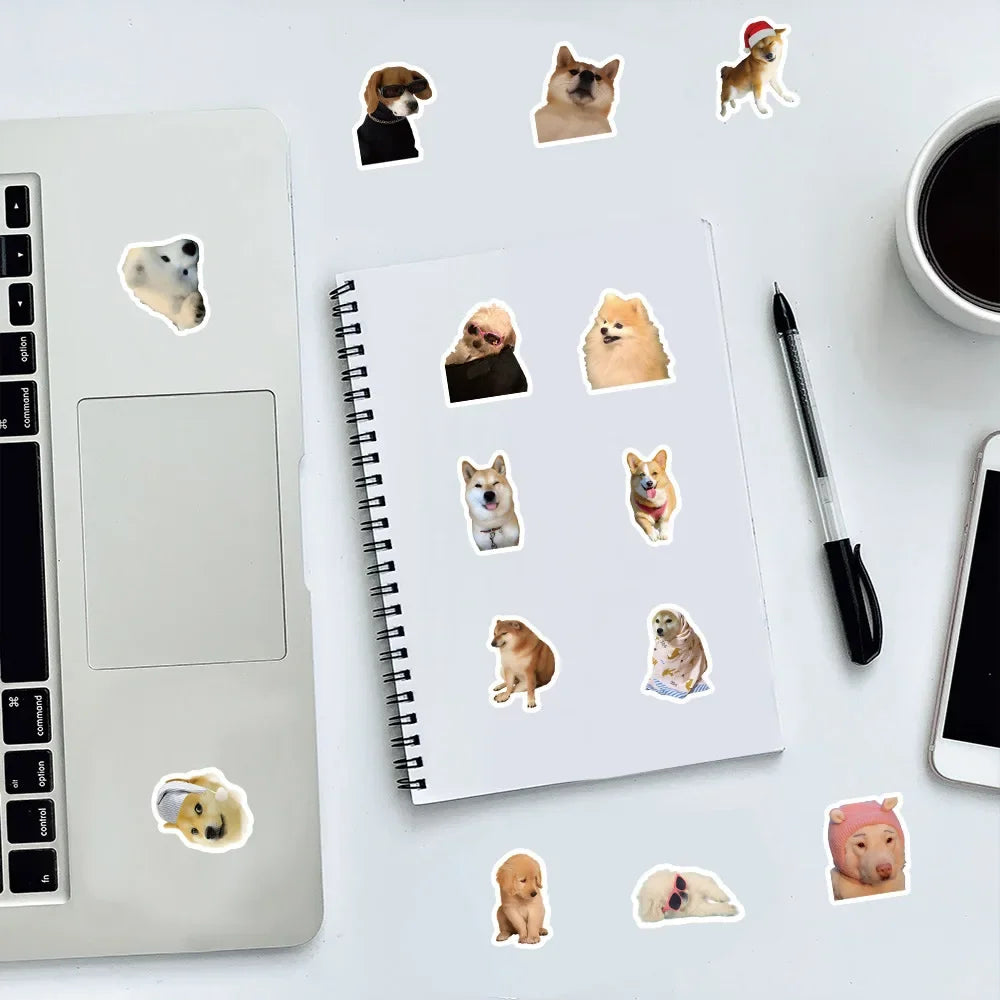 🐶✨ Title: Pawsitively Adorable Kawaii Dog Sticker Pack 🐾💖