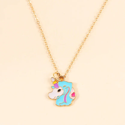 Kawaii Rainbow Unicorn Pendant Necklace 🌈✨ - Adorable Choker for Girls & Women 🎀 - Perfect Birthday Gift! 🎁