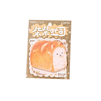 🐾 Adorable Animal Toast Sticky Notes - 30 Sheets of Cuteness for Your Planner! 🍞✨