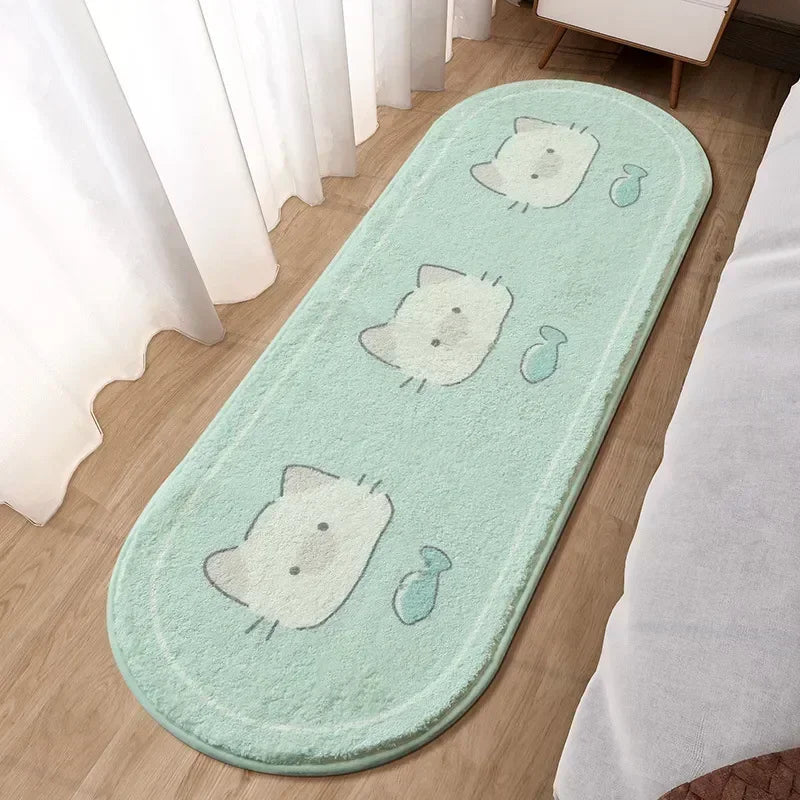 Kawaii Pink Fluffy Carpet 🐰✨ for Kids' Rooms - Adorable Bedroom & Lounge Rug | Super Soft & Anti-Slip!