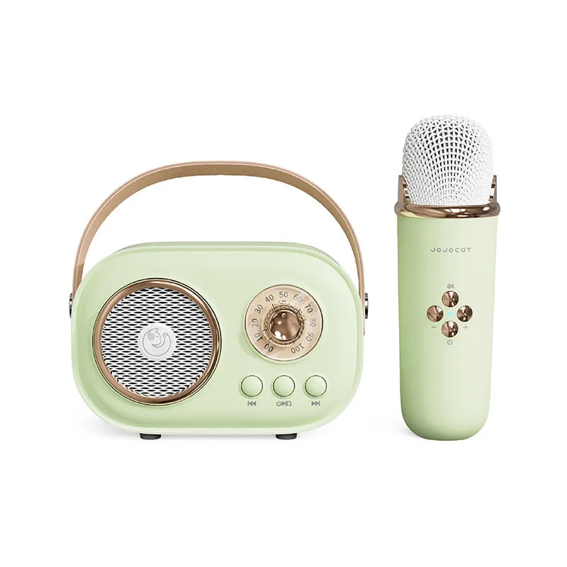 Kawaii Bluetooth Speaker 🎶 with Wireless Microphone 🎤 | Fun Karaoke 🎤 TF Card & FM Play | Perfect for Kids' Birthday Parties 🎉 | HIFI Bass & Handsfree Calling 💖