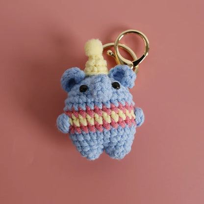 Bear Couple Keychains Crochet Duo For Keys And Bags Cute Handcrafted Charms 🧶🐻