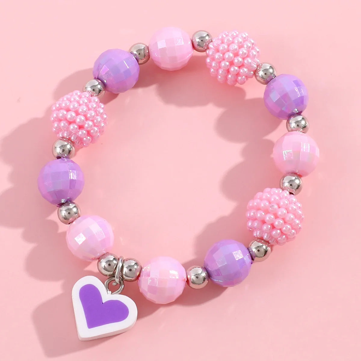 💖 Adorable Kawaii Popcorn Beads Bracelet 🌈 for Girls - Whimsical Friendship Jewelry 🌟