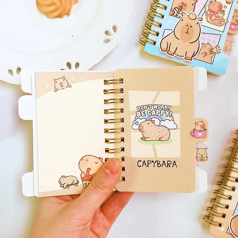 Kawaii Capybara Memo Pad 🐾✨ | A7 Notebook for Fun & Organization! 🎀📒