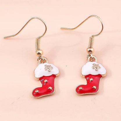 Whimsical Christmas Drop Earrings For Women Tree Deer Santa Dangle Jewelry 🎄✨