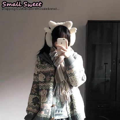 Winter Gothic Angel Earmuffs With Cat Ear Plush Wings ❄️😺 Cozy Warmth