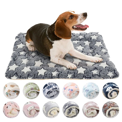 Kawaii Flannel Pet Bed 🐾💕 Cozy Cushion for Cats & Dogs | Adorable Plush Mattress for Small to Large Pets 🛌✨