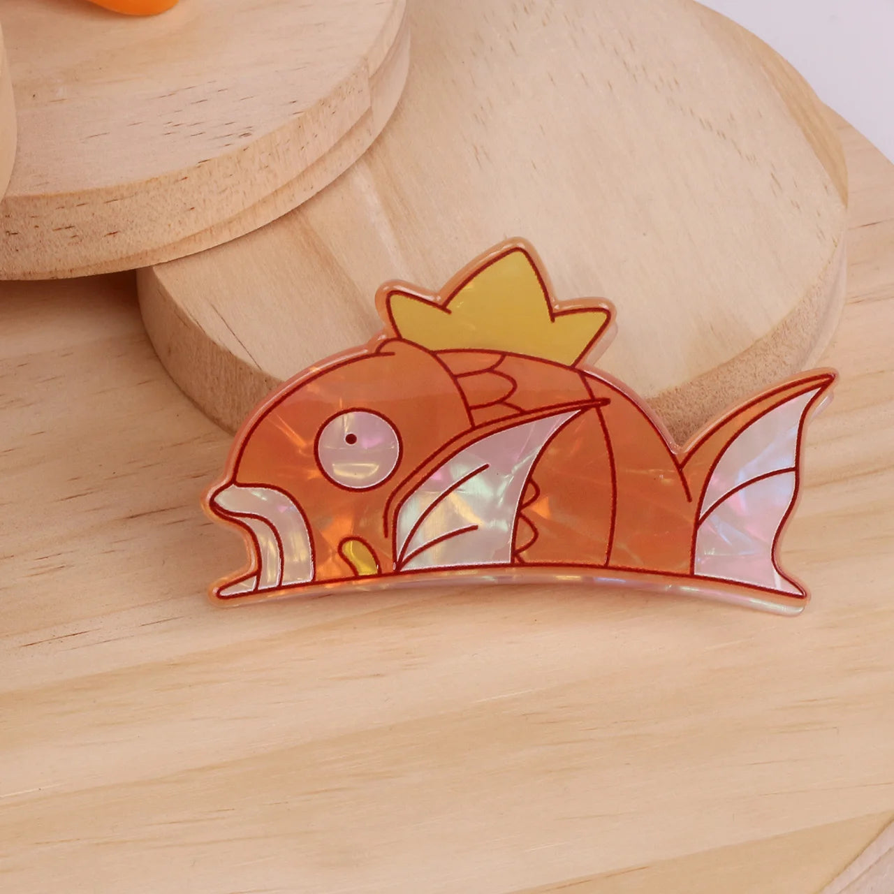 Carp King Pocket Monster Hair Clip Claw Cartoon Charm 🐟✨