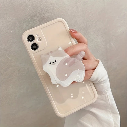 Adorable 3D Cat Acrylic Phone Grip 🐾✨ Cute Kitten Holder for iPhone & Samsung! 📱💖 - Pixie Quill