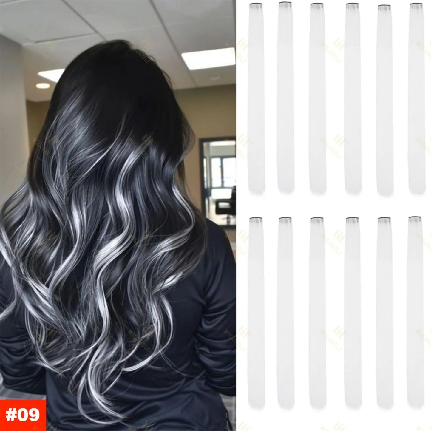 18 Color ClipIn Hair Extensions 22 Inch High Gloss Straight Wig For Women 💖