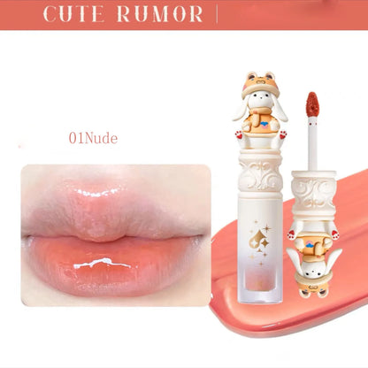 💖 Kawaii Lip Plump Gloss 🌸 Hydrating Lip Oil for Soft, Smooth Lips 💦 Perfect Gift for Her 🎁