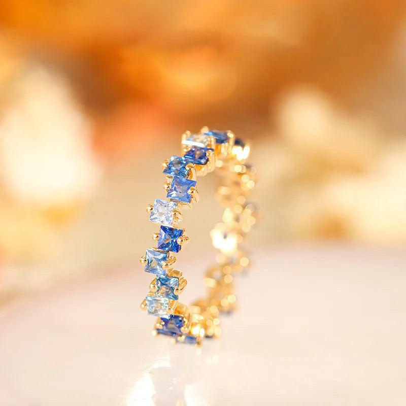 Whimsical Kawaii Adjustable Colorful Zircon Ring 🌈✨ | Trendy Geometric Crystal Jewelry for Women 💖🎉