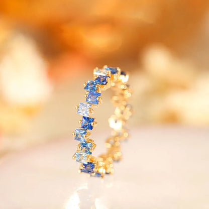 Whimsical Kawaii Adjustable Colorful Zircon Ring 🌈✨ | Trendy Geometric Crystal Jewelry for Women 💖🎉