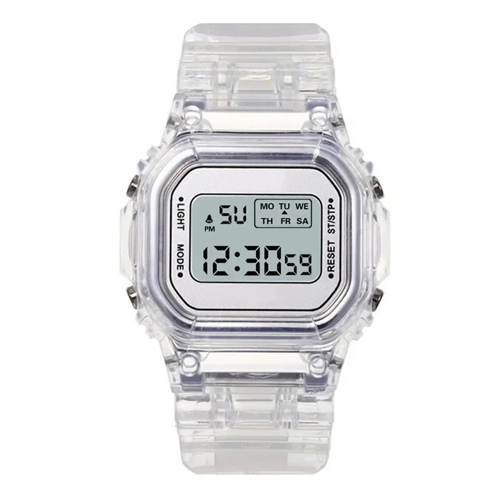 ✨ Kawaii LED Rainbow Wristwatch 🌈 | Cute & Colorful Sports Watch for Girls 🎀 | Waterproof Digital Timepiece 🎉