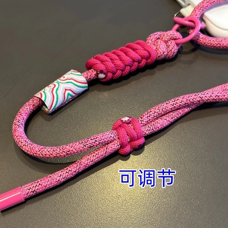 Kawaii Retro Phone Strap 🌈✨ Adjustable Crossbody Lanyard & Anti-Loss Cord for Cute Adventures! 📱💕