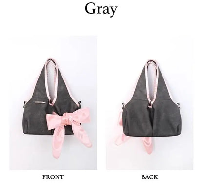 Kawaii Vintage Bow Bag 🎀 | Retro Y2K Crossbody Purse for Trendy Women 🌸✨