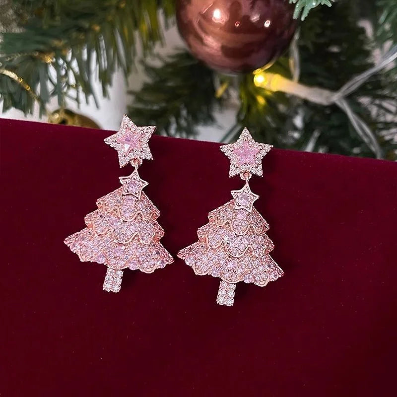 Sweet Green Bowknot Bell Earrings For Women Xmas Gift Dangle Wind Chime 🎄✨