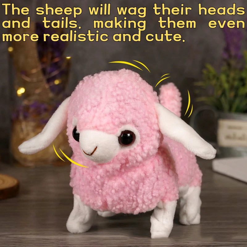 Adorable Walking Panda Plush Toy 🐼 | Interactive Cute Sheep Stuffed Animal 🐑 | Kawaii Simulation Doll Collection 🌟