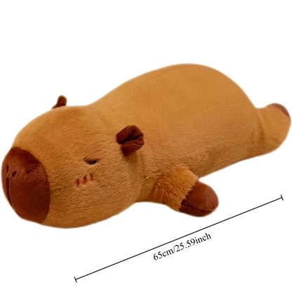 Adorable Kawaii Capybara Plush Pillow 🐾✨ | Fluffy Stuffed Animal Cushion for Cozy Naps & School Snuggles!