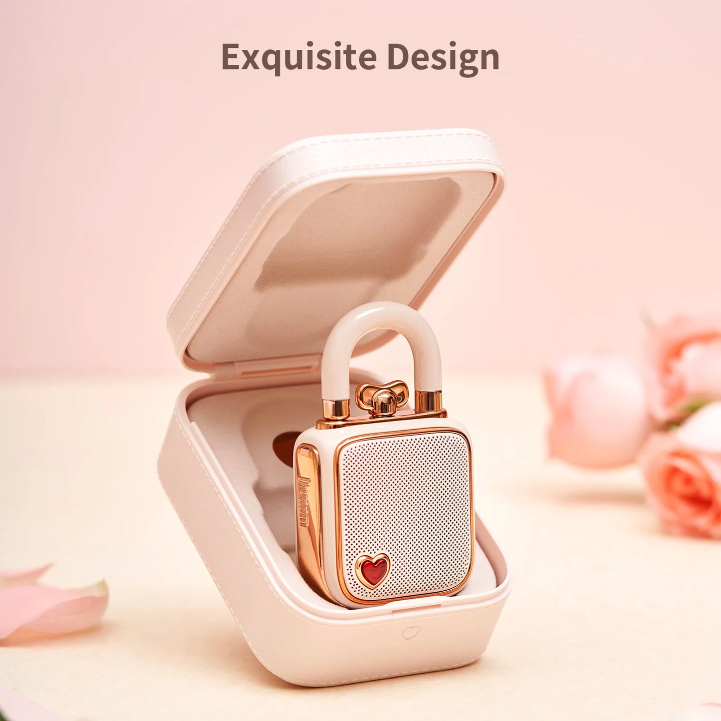 Kawaii Divoom LoveLock Mini Bluetooth Speaker 🎶✨ - Adorable Retro White Noise Sleep Aid for Cozy Bedrooms! 🛌💖