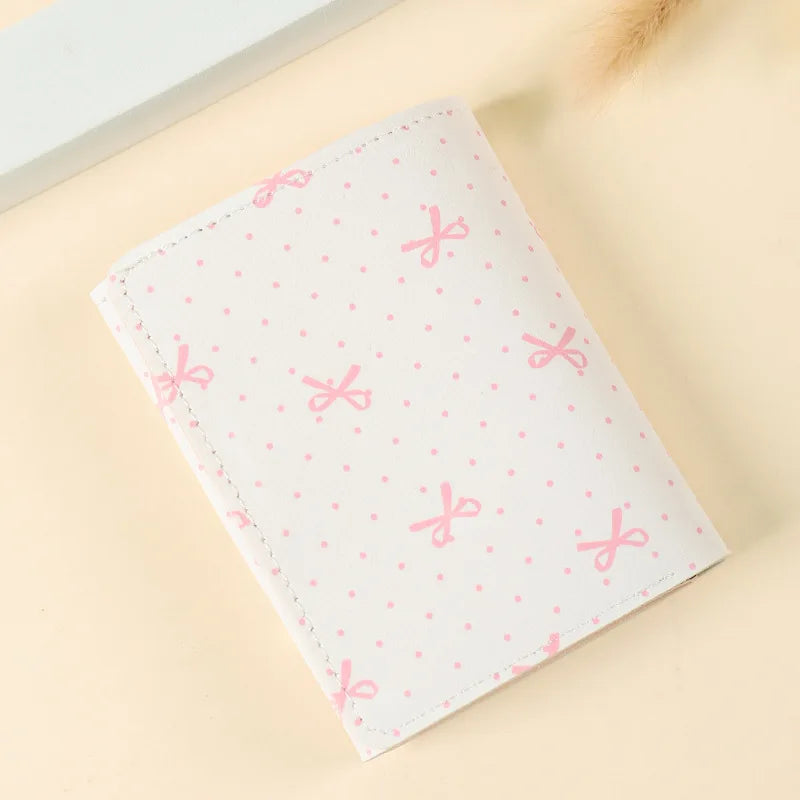 Adorable Bow & Floral Wallet 🌸💕 - Sweet Pink Purse for Girls, Perfect for Travel & Everyday Use! 🌼✨