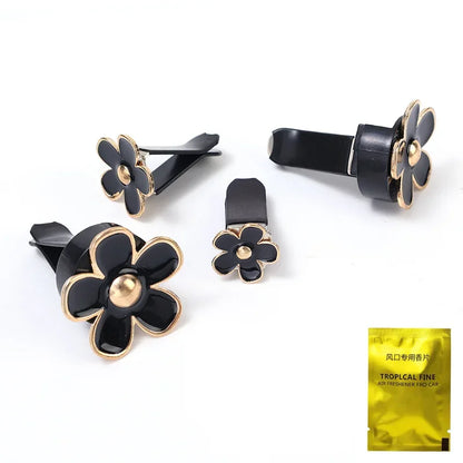 Kawaii Daisy Air Freshener 🌸✨ Cute Mini Flower Clip for Car Aromatherapy & Decoration 🚗💖