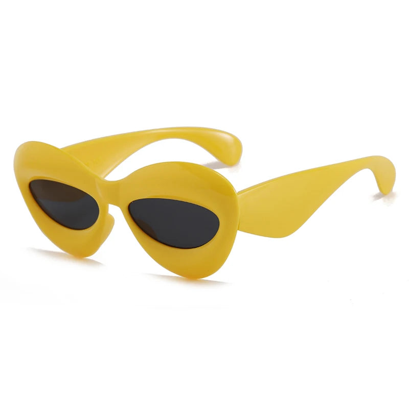 Kawaii Candy Color Cat Eye Sunglasses 🌈✨ | Y2K Gradient Shades for Trendy Women 👓💖
