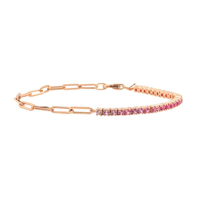 Kawaii Sparkle ✨ Cute Gold Color Tennis Bracelets with Colorful Cubic Zirconia for Women & Girls 🎀 Perfect Party Jewelry Gifts!