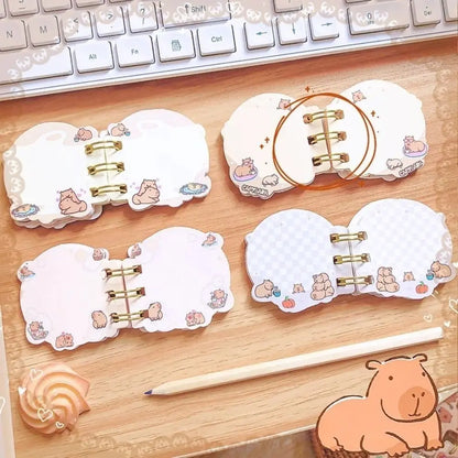 Kawaii Capybara Mini Notebook 📒✨ | Adorable Random Color Writing Pad for Creative Souls! 🐾🌈