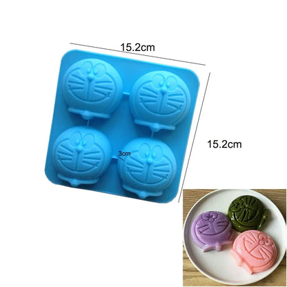 Cute Cartoon Animal Silicone Mold for Baking and Cupcake Topper 🐻🐭🐱🐷🦆