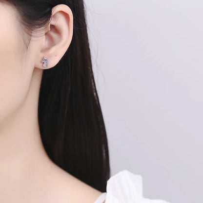 Kawaii Unicorn Stud Earrings 🌈✨ | 925 Sterling Silver Cuties for Girls & Women 🎁💖 | Adorable Birthday Gift!