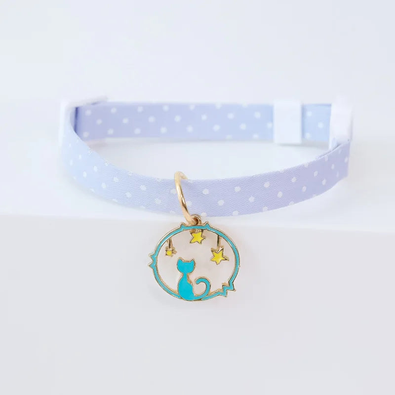 🐾 Adorable Cat & Puppy Breakaway Collar with Bell 🎀 - Adjustable 18-48CM Cutie! 🐶🐱