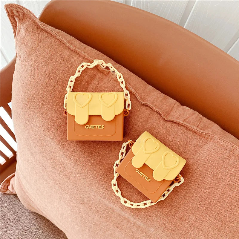 Kawaii Pearl Charm Leather AirPods Case 🎀 | Cute Solid Color Silicone Cover for AirPods 2/3/Pro 🎧✨