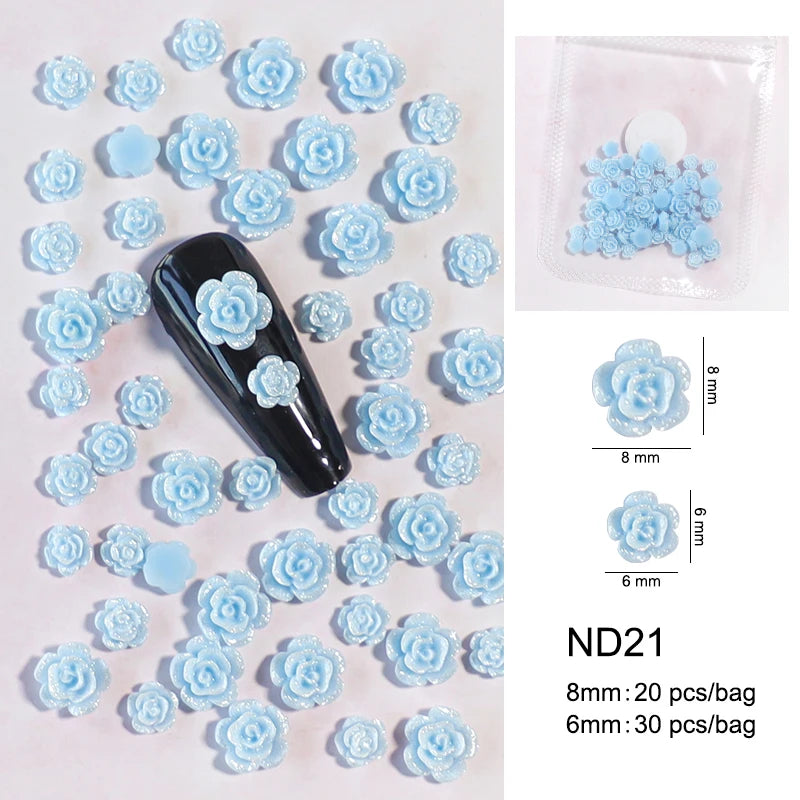 Cute Kawaii 3D Bear Bow Nail Art Charms ✨🎀 - 30pcs Macaron Matte Resin Decorations for DIY Nail Designs! 💅🐻