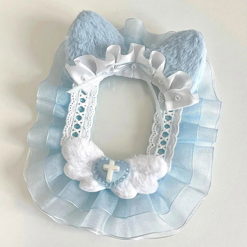 Toploader Lace Photocard Sleeve With White Ribbon Display Holder 🧵🎀📷
