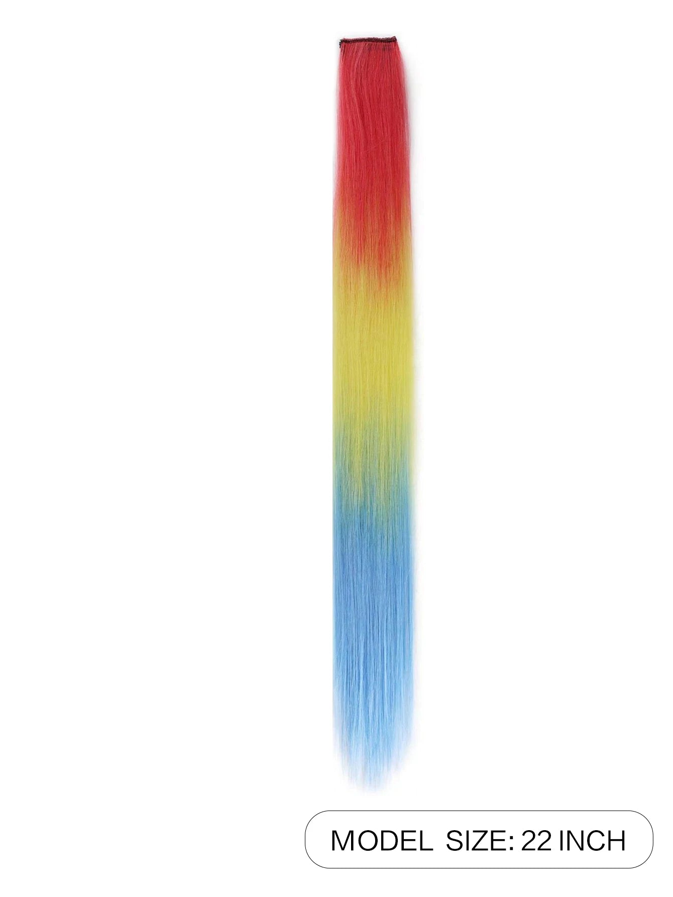 Kawaii Rainbow Hair Clips 🌈✨ - 1PCS Colorful Gradient Extensions for a Magical Look! 💖