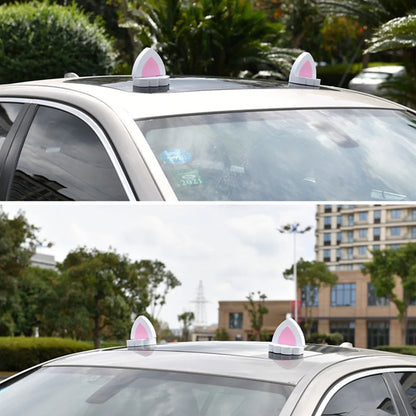 Kawaii 3D Cartoon Rabbit & Cat Ear Stickers 🐰🐱 | Cute EVA Foam Car Roof Decor Accessories 🌈💖
